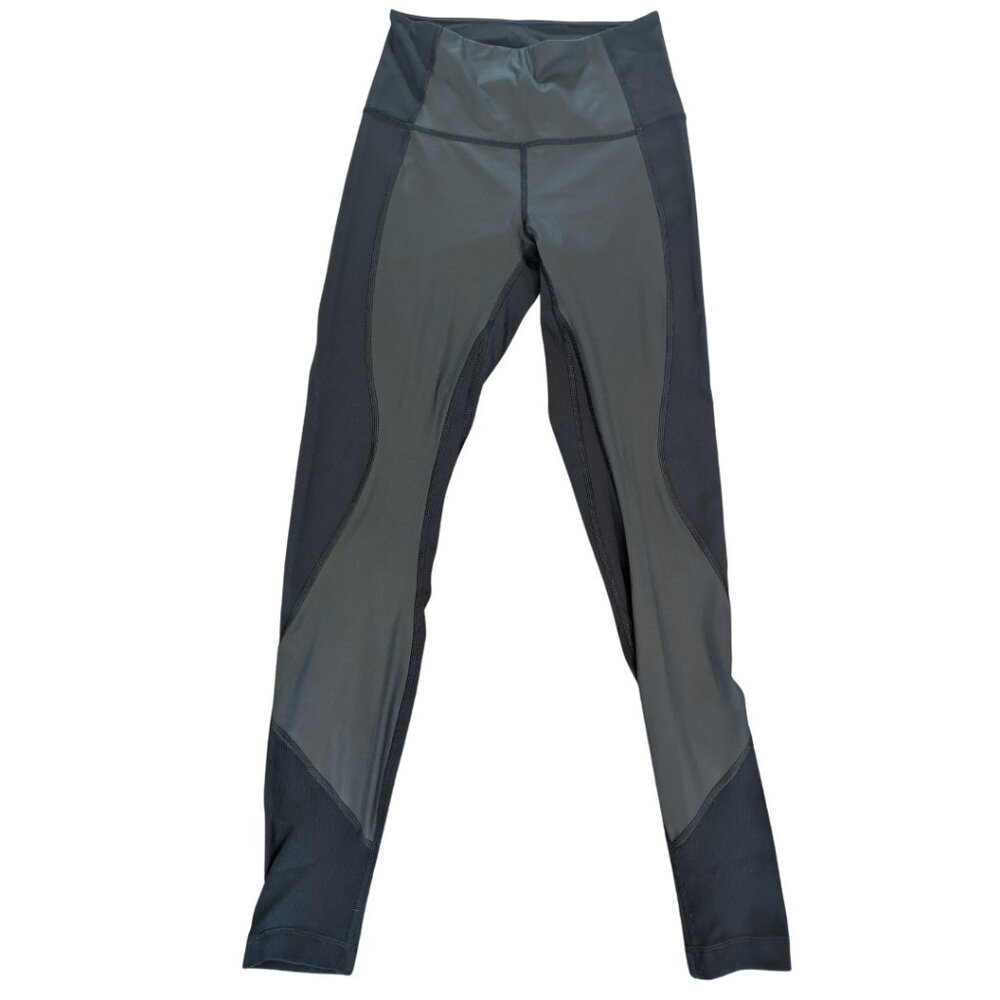 lululemon Wunder Under Pant 28" Luxtreme Size 6 Special Edition Black Panels